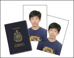 Passport photo example